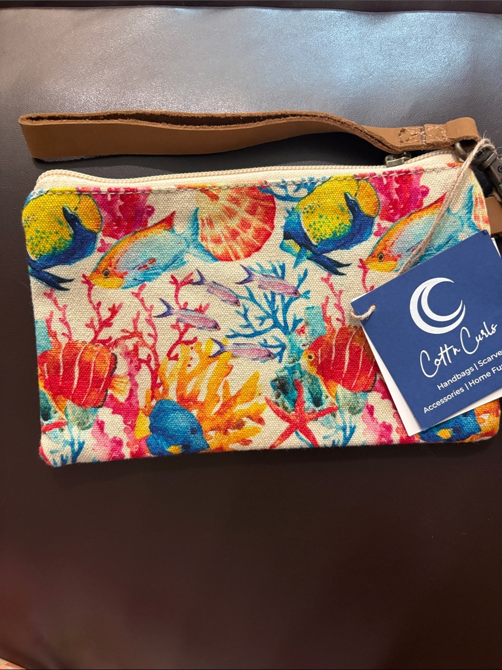 Multicolor Tropical Fish Wristlet